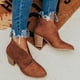 thumbnail image 5 of Zapatos informales cómodos de estilo británico de cuero con punta redonda para mujer a la moda, zapatos de tacón alto Wmkox8yii  hfjk521, 5 of 5
