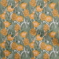 thumbnail image 1 of oneOone Rayon Orange Fabric Floral & Diy Clothing Quilting Fabric Print Fabric By Yard 56 Inch Wide, 1 of 5