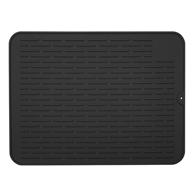 Grey Black Green White Dish Drying Mat Silicone Dish Mat Sink Mat Silicone Non-Slip Fast Drying Heat Resistant