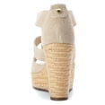 thumbnail image 3 of Michael Michael Kors Womens Damita Fabric Open Toe Casual Platform Sandals, 3 of 5