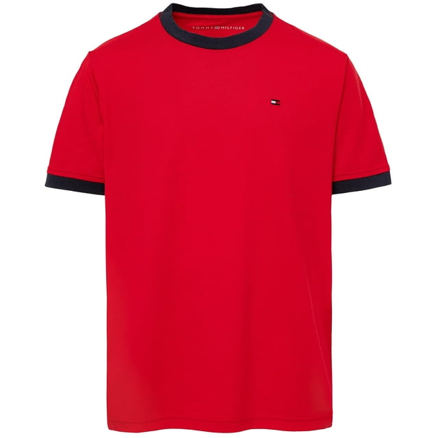 Camiseta Tommy Hilfiger de manga corta para niños, 100% algodón, 7 años