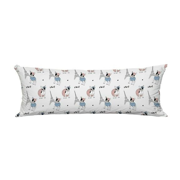 ECZJNT French Bulldog Pillow Cover Body Pillowcase Pillow Protector 20x60 Inch
