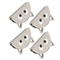 thumbnail image 3 of piezas hebilla de metal patrón semicírculo de dibujos animados DIY cuero equipaje sujetador decoración plata B01-51-52055, 3 of 5