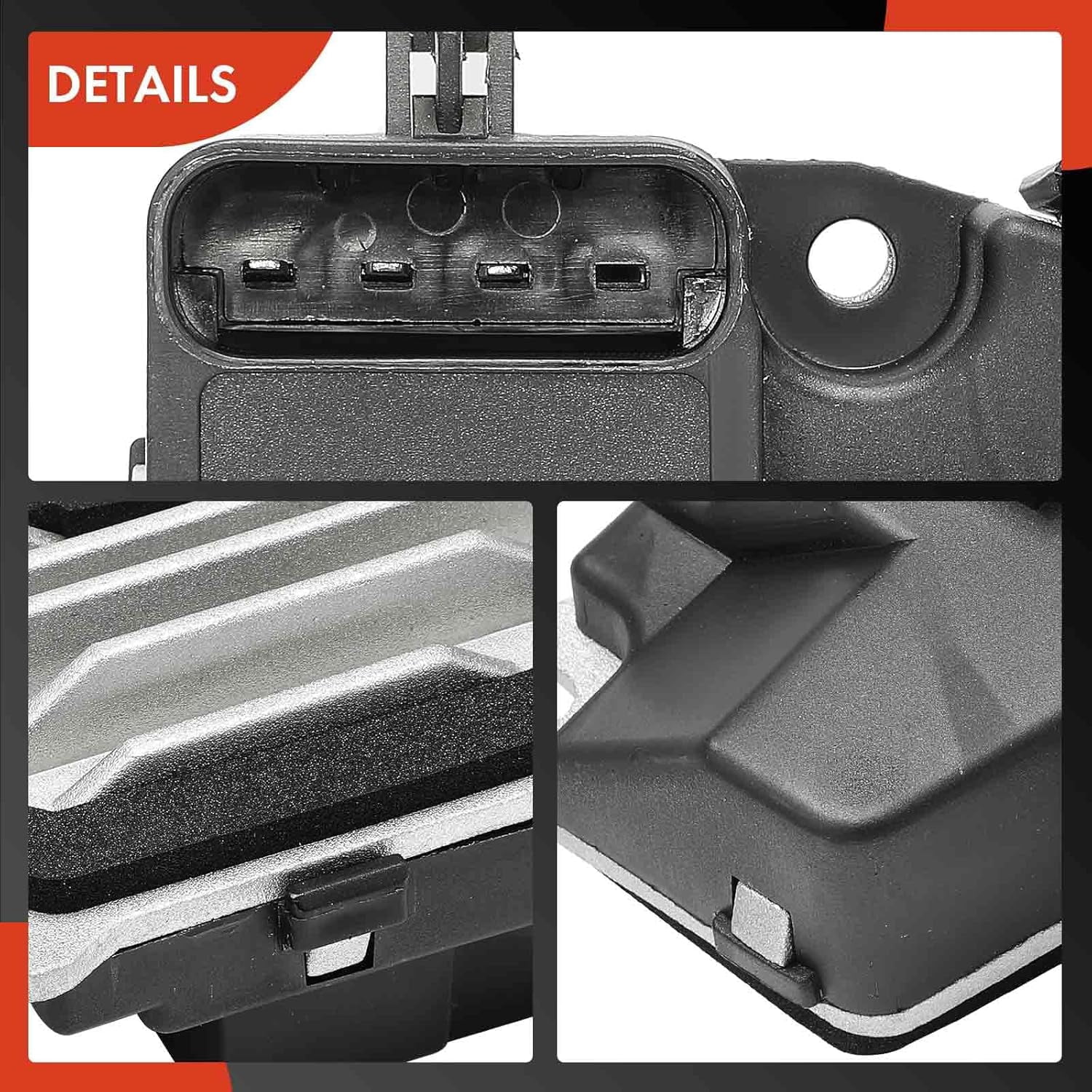 A-Premium Blower Motor Resistor Replacement for Buick Century 1997-2005 Regal Chevrolet Corvette 1997-2004 Oldsmobile Intrigue Pontiac Grand Prix