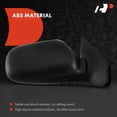 thumbnail image 3 of A-Premium Passenger Side Manual Door Mirror - Compatible with Subaru Legacy 1995 1996 1997 1998 1999 - Non-Heated Non-Folding Black Outside Rear View Mirror, 3 of 5