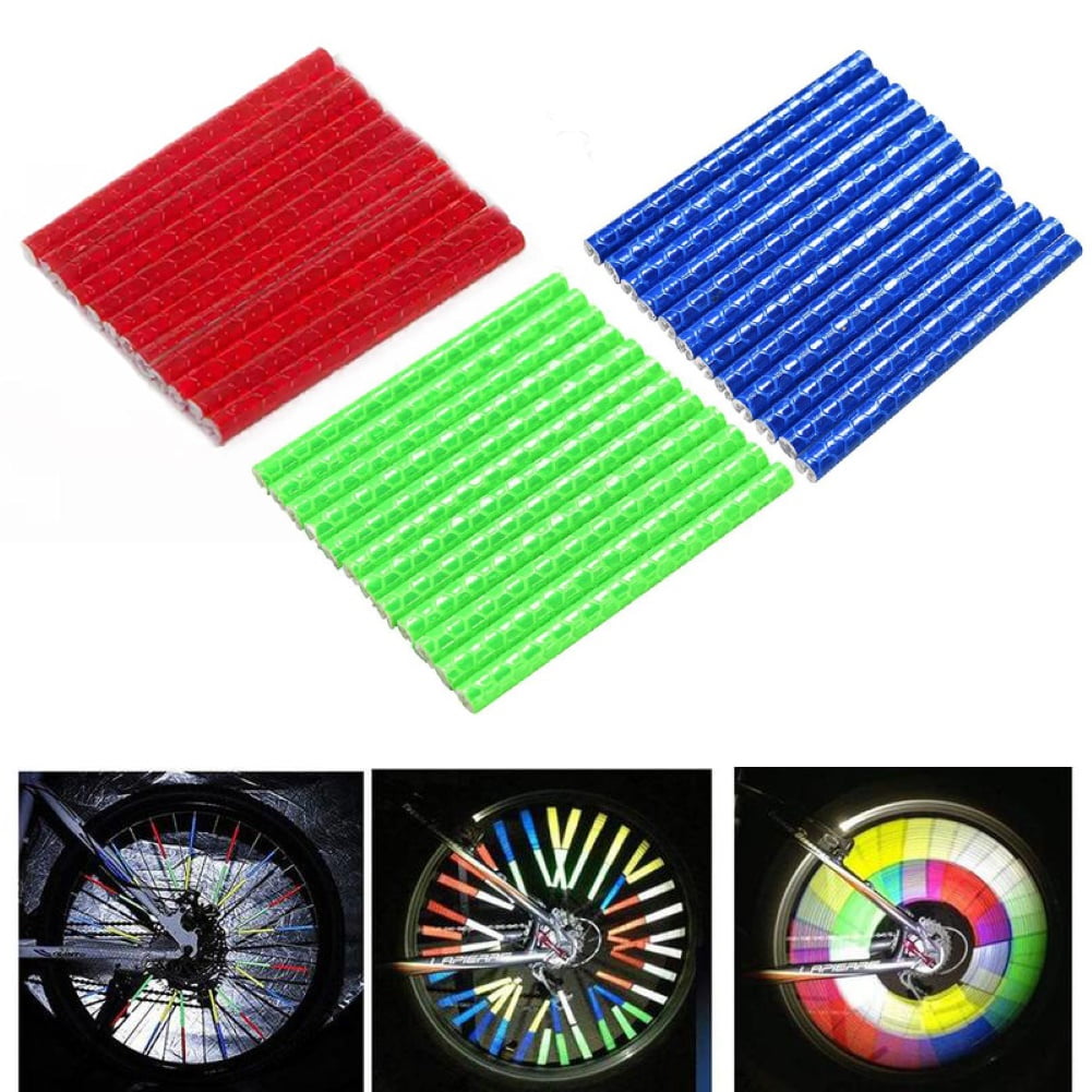 Bicycle Spoke Reflector Reflective Stickers for Bicycle Warning Safety Strips 
