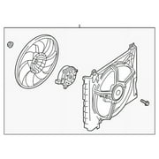 Genuine OE Nissan Fan Assembly - 21481-9KK0A