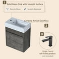 thumbnail image 4 of Holaki 18" Floating Bathroom Vanity with Sink and Soft Close Door, for Small Powder Room, Gray, 4 of 8