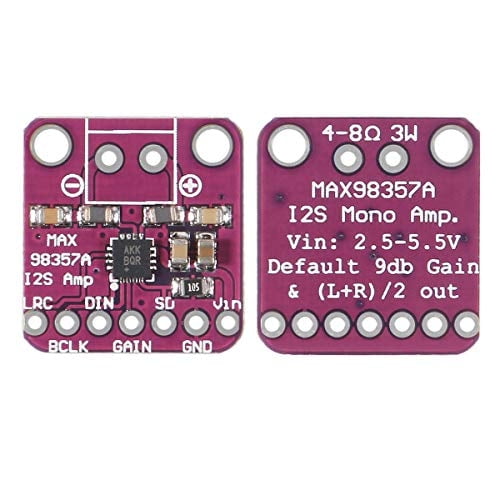 Aitrip 3 PCS MAX98357 Amplificador de potencia de audio Módulo I2S Cla