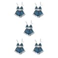 thumbnail image 2 of Sonducket Conjunto de ropa de algodón para niñas, elegante, informal, de verano, reemplazo corto, moda, estudiante, adolescente, falda, camisa, Type2 NO2, 2 of 6