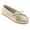 Stone, variant on Women's Kilty Suede Hardsole Moccasins Brown, 10 W US