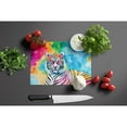 thumbnail image 3 of Hippie Animal White Tiger Glass Cutting Board 12 in x 15 in, 3 of 5