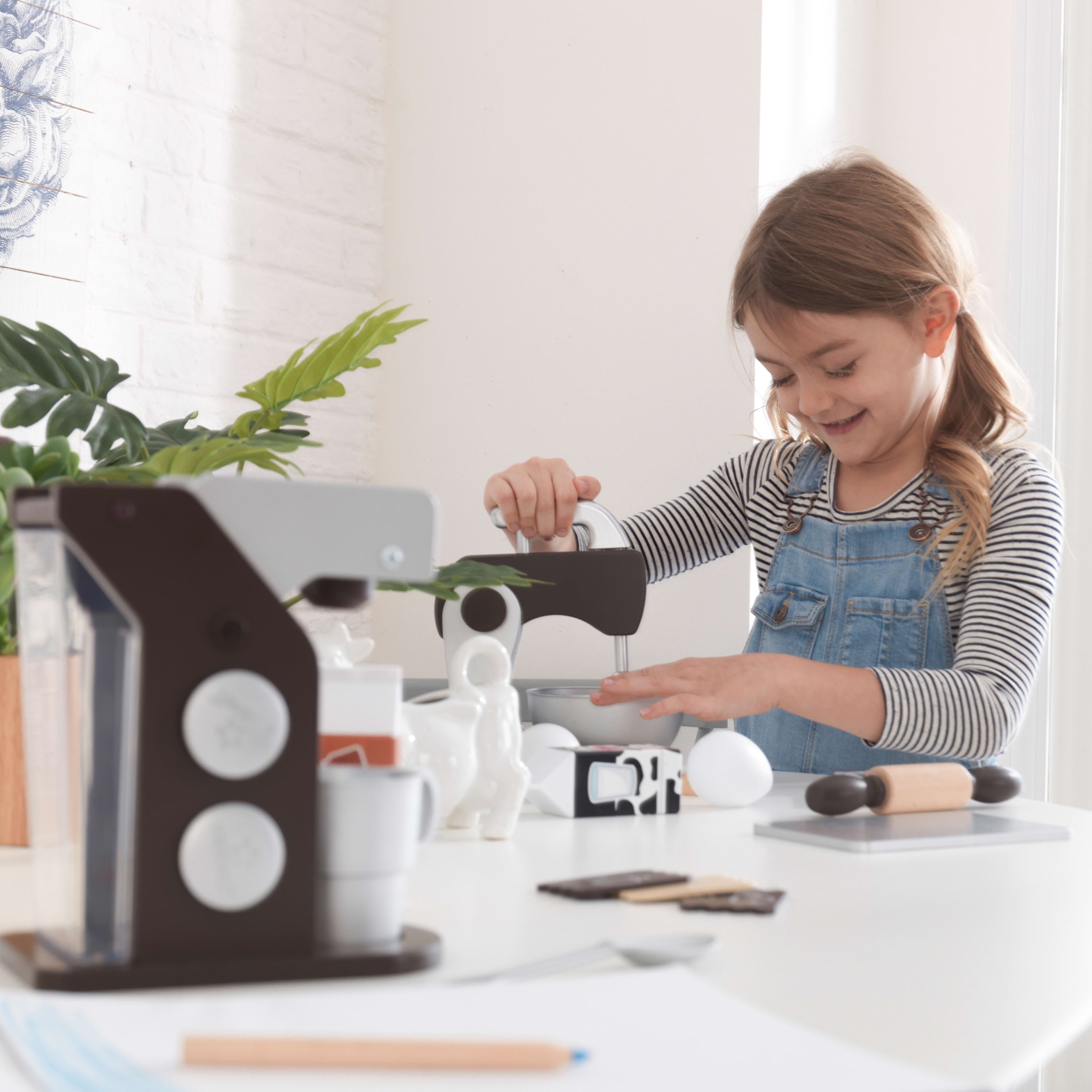 KidKraft Wooden Espresso Coffee Set Child s Kitchen Play Toy