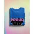 thumbnail image 3 of Proud Purple Glitter Banner Sweatshirt Women -Smartprints Designs, Female Small, 3 of 4
