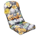 thumbnail image 2 of High Back Outdoor Chair Cushion, Waterproof Patio Chair Pad with Ties for Chairs, Rocking Chairs and Outdoor Furniture(Multi,110X50cm), 2 of 5