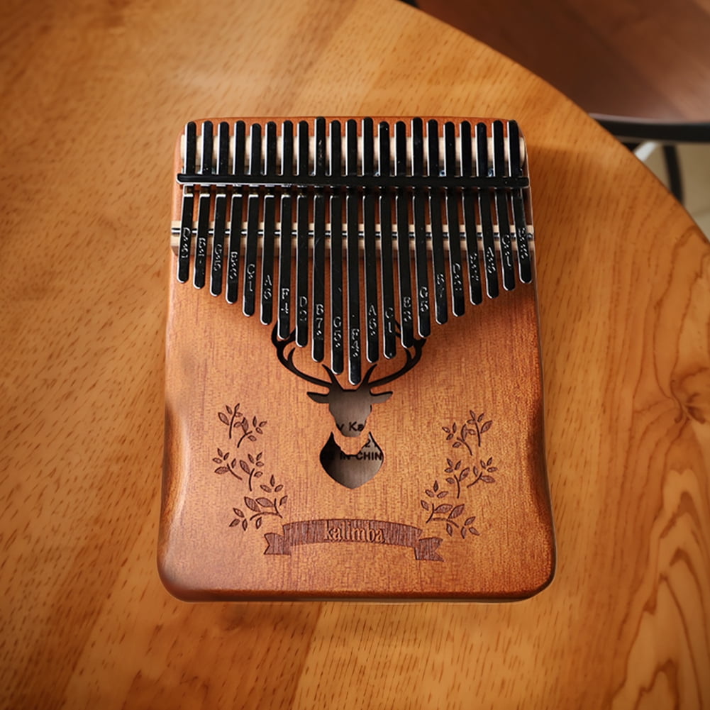 BLEEUS Kalimba 21 Keys Thumb Piano Portable Mbira Finger Piano Gift (Forest Deer) Musical Instruments Supplies (Forest Deer)