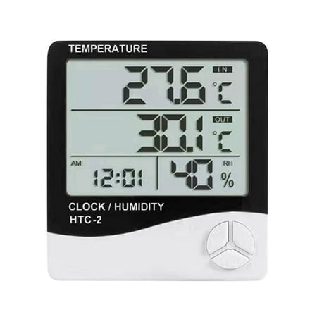 

wendunide Measuring Tools Digital Hygrometer Indoor Outdoor Thermometer Wireless Temperature Digital Thermometer Room Humidity Gauge B