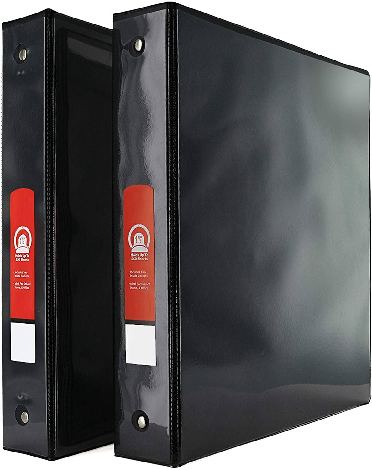 Emraw 1.5' 3-Ring View Binder with 2-Pockets - Available in Black (2Pk)