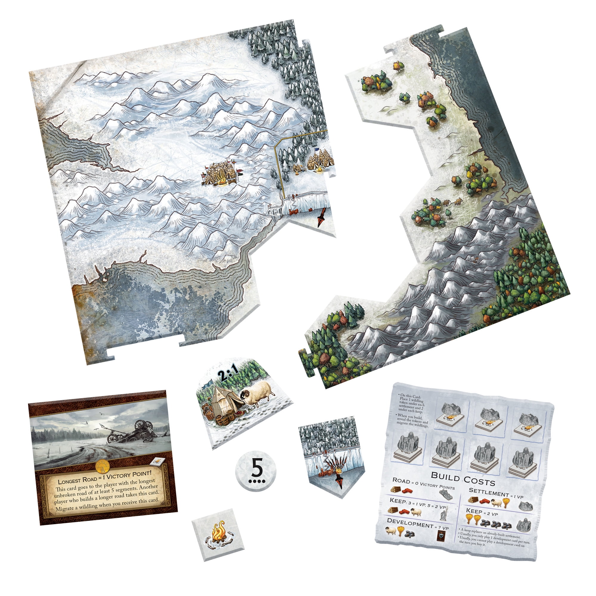 A Game of Thrones Catan: Brotherhood of The Watch Strategy Board Game for Ages 14 and up, from Asmodee