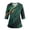 Green, variant on Womens Scrubs V-Neck Scrub Top V-Neck 3/4 Sleeve Scrubs Top Soft Stretch Easy Care