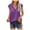 Purple, variant on Summer Savings Clearance! Edvintorg Mothers Day Gifts Women's Summer Solid Color Sleeveless Blouses Summer Lace V Neck T-Shirts Tops