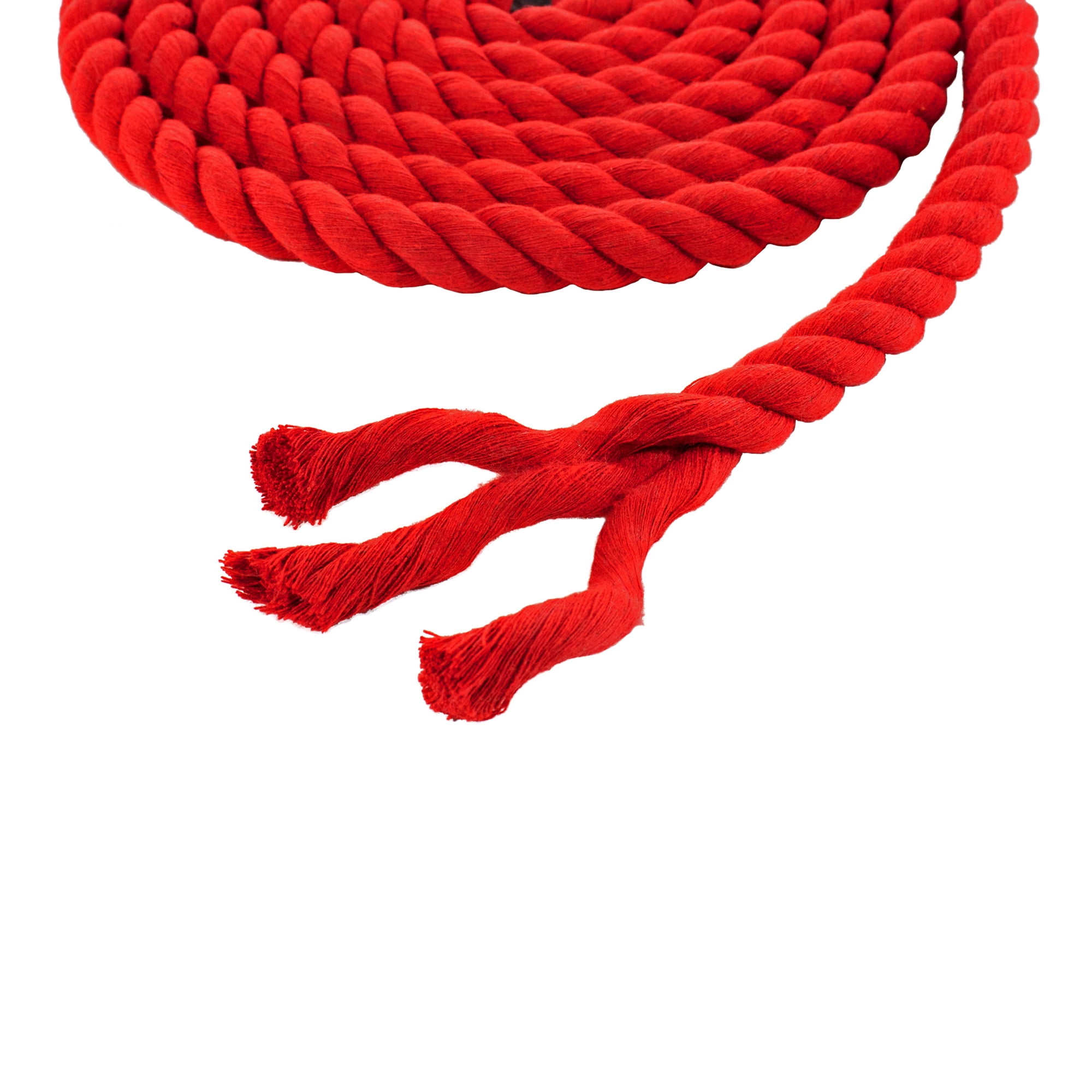 Twisted Cotton Rope 1/2 Inch X 50 Feet Soft Red Rope For Crafts Baskets Plant Hanger Wall Hanging Home Decor
