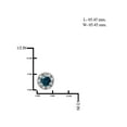 thumbnail image 3 of 1/4 Carat T.W. Blue and White Diamond Sterling Silver Stud Earrings, 3 of 3