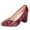 Wine, variant on Wensltd Pointed Toe Chunky Heel Heels for Women Low Cut Pumps Versatile Fashion Casual All Season Elegant Dress Shoes for Work Party