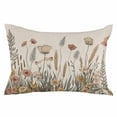 thumbnail image 2 of Pastoral Botanical Queen Size Pillow Cover, Pillowcase Protectors with Zipper, Breathable Decorative Throw Pillow Case Cover, Farmhouse Floral Rustic Pillow Shams for Couch Sofa 20x30Inch, 2 of 8