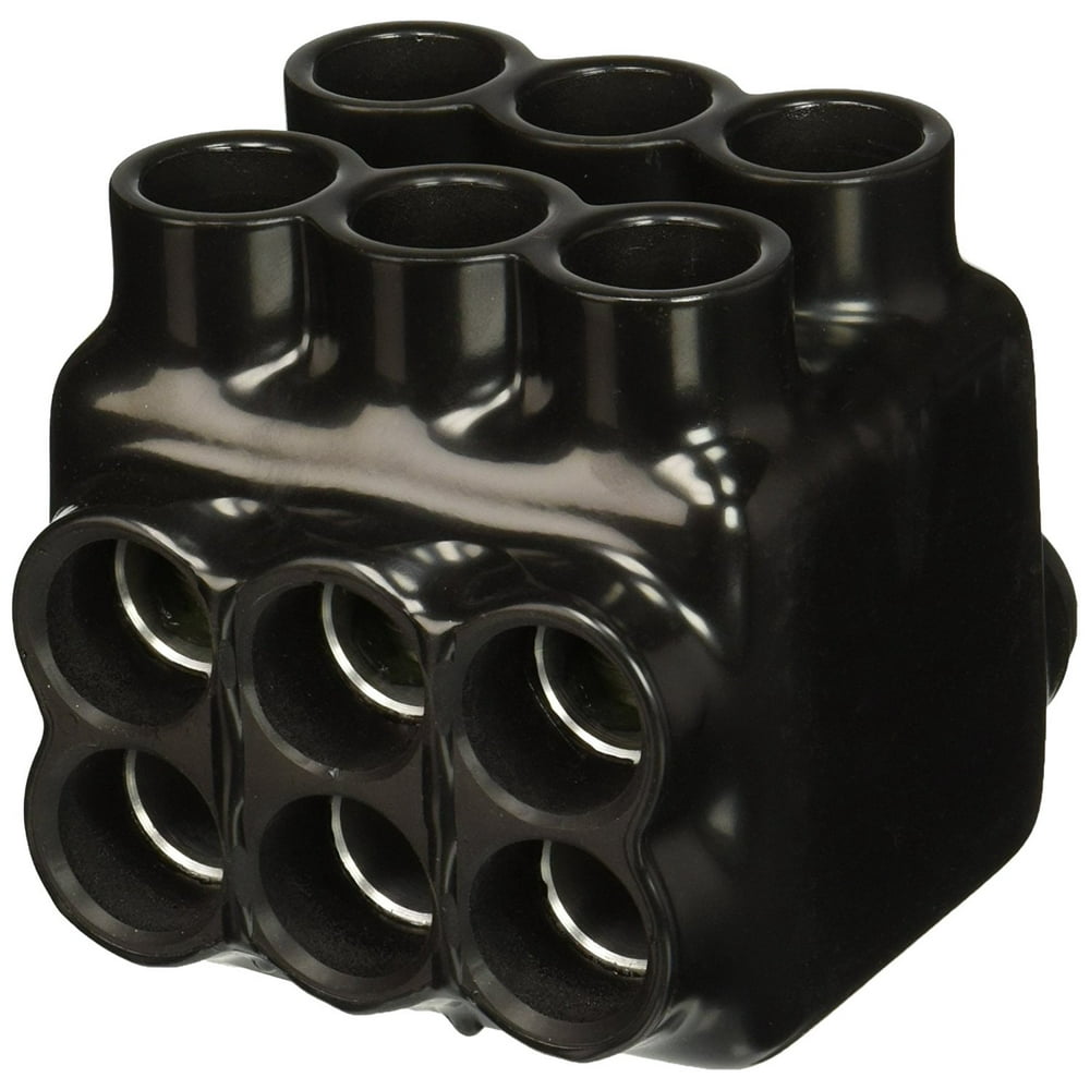 6 Wire Stacked Polaris 350 MCM 6 AWG Insulated MultiCable Connector