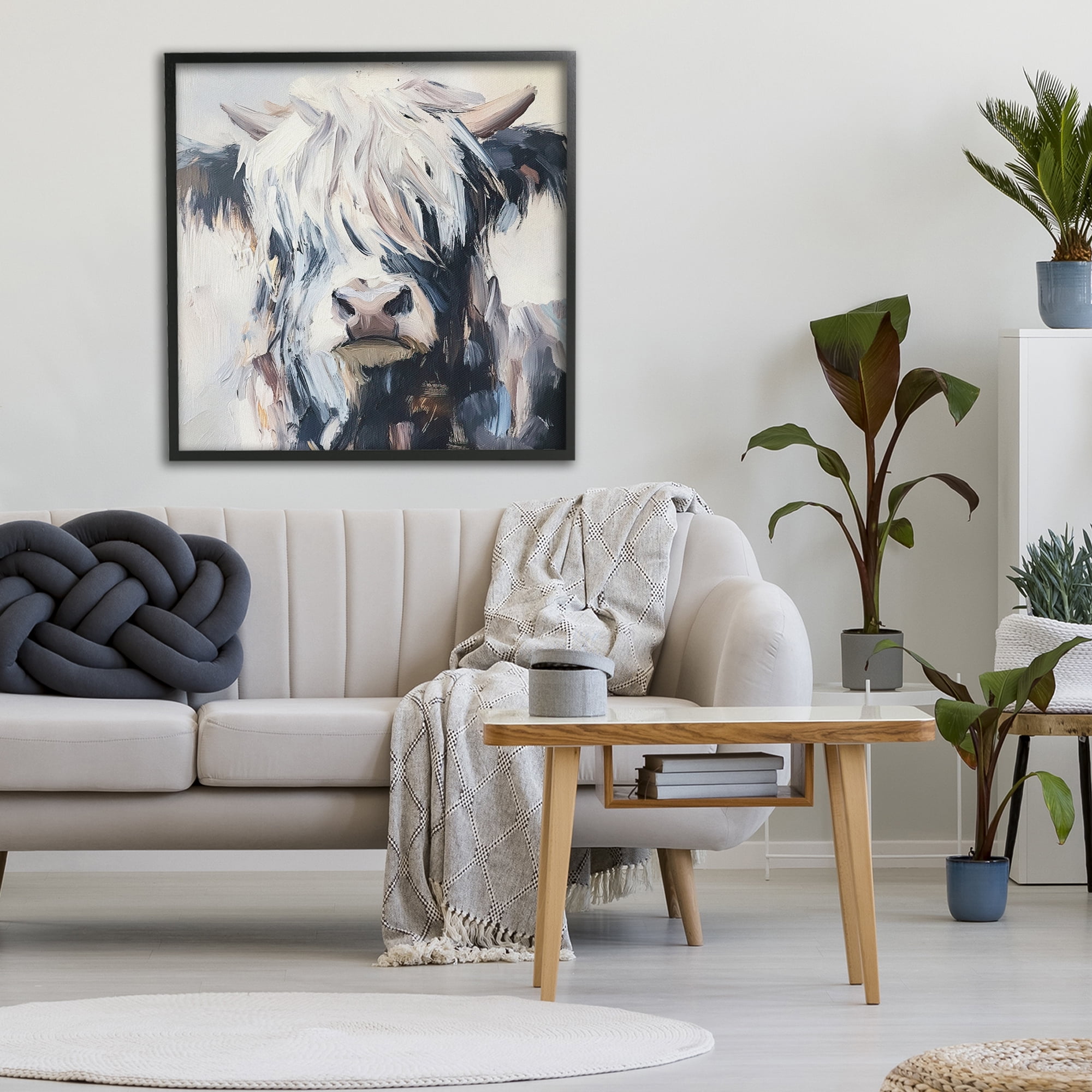 Stupell Industries Scruffy Little Highland Black Framed Giclee Art, design by Tina LeCour