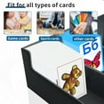 thumbnail image 6 of Card Box Card Binder Holder Trading/Baseball Card Storage Hold 1800+ Leather Magic Closure Card Protectors Grey, 6 of 8