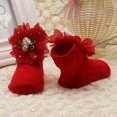 thumbnail image 5 of Princess Infant Baby Girls Lace Big Flowers Bow Ankle Socks Spanish Newborn, 5 of 8