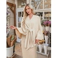 thumbnail image 2 of Women's Elegant Shawl Wraps Soft Open Front Poncho Sweater for Spring Fall Winter, 2 of 12