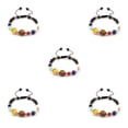 thumbnail image 1 of Ruiboury Solar Systems Bracelet Men Women Handmade Adjustable Replacement Easy Matching Bangle Jewelry Ornament Birthday Gift Type 3 5PCS, 1 of 1
