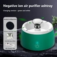 thumbnail image 1 of Cenicero purificador de humo con ventilador y filtro | Purificador de aire ajustable de 2 velocidades para el hogar y la oficina | Eliminador de olores para el humo de segunda mano | Bandeja de, 1 of 3