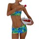 thumbnail image 4 of SAYOO Traje de bikini de tres piezas para mujer, tops de natación, tanga + falda cruzada SAYOO Sexy, 4 of 8