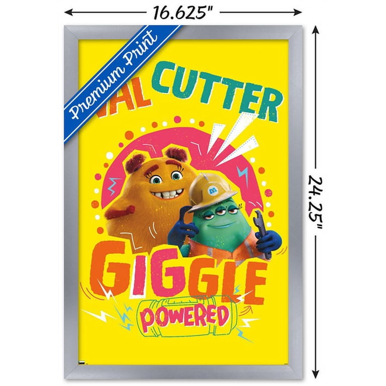 Disney Monsters at Work - Giggle Wall Poster, 14.725" x 22.375", Framed -  Walmart.com