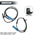 thumbnail image 6 of Unique Bargains 4pcs Car Front Rear Left Right Side ABS Wheel Speed Sensor No.34526764859 for BMW 325xi Base, 6 of 6