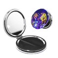 thumbnail image 1 of Pofeuu SpongeBob SquarePants for Portable Pocket Makeup Mirror PU Cover Compact Travel Mirror with Normal and Magnifying Double Sided Glass-Round Shape-Round Shape, 1 of 9