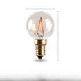 thumbnail image 1 of Bombilla G40 marrón de 1 W, bombilla decorativa retro para patio, iluminación interior, bombilla LED de cristal, 1 of 3