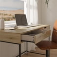 thumbnail image 4 of Ameriwood Home Wardlaw Computer Desk with 2 Drawers in Natural, 4 of 9