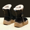 thumbnail image 6 of Babcutegg Kid Girls Boots Side Zipper Side Zipper Ankle Length Snow Boots Fleece Lined Fall and Winter Shoes for Girls Black Size 2, 6 of 9