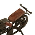 thumbnail image 6 of 12"W, 7"H Brown Metal Motorcycle Sculpture, by DecMode (2 Count), 6 of 10