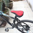 thumbnail image 4 of Funda para asiento de sillín MTB Bicicleta de carretera Almohadilla para bicicleta Cojín suave Confort Rojo, 4 of 6