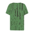 thumbnail image 5 of Lumosvexa Womens Plain T-Shirt for Women Casual Short Shirt Tops Button Relaxed V-neck T Shirt Green Size S, 5 of 6