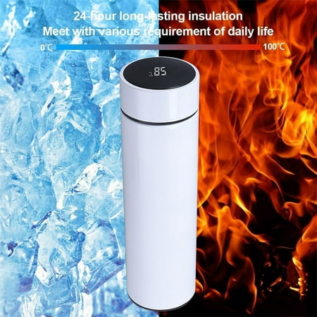 

Smart Water Bottle with LED Temperature Display Water Bottle Tea Infuser Bottle Thermoses Water Bottle Stainless Steel Sports AutomotiveTravel Mug BPA-free Leak Proof Keep Cold and Keep Warm