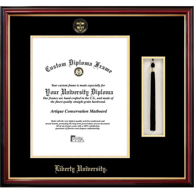 Campus Images Va989pmhgt 1417 14 X 17 In Liberty University Tassel Box Diploma Frame Lacquer Walmart Com Walmart Com