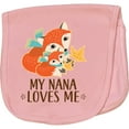 thumbnail image 2 of Inktastic My Nana Loves Me Grandchild Cute Fox Baby Burp Cloth, 2 of 3