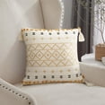 thumbnail image 3 of Throw Pillow Cover with Invisible Zipper de almohada tejidas suaves de decorativa simple Copetudo Funda de cojín Funda de cojín para Rejilla amarilla 18 × 18 pulgadas perfecl Fundas de almohada, 3 of 7